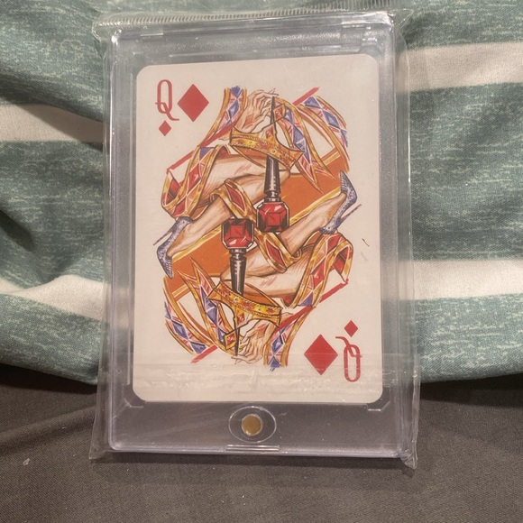 NWT Christian Louboutin Playing Card in Hard Magnetic Case Collectable